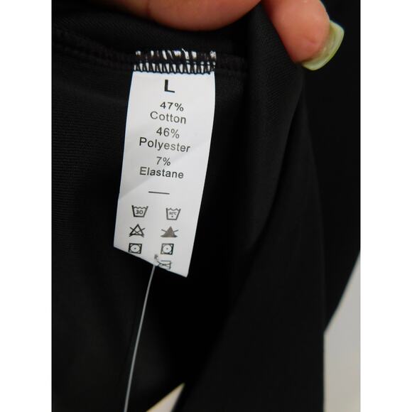 NWT Halara Women's Black High Waisted Split Bodycon Midi Skirt Size Large - Picture 5 of 7